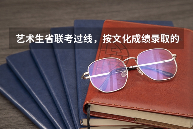 艺术生省联考过线，按文化成绩录取的学校有哪些？