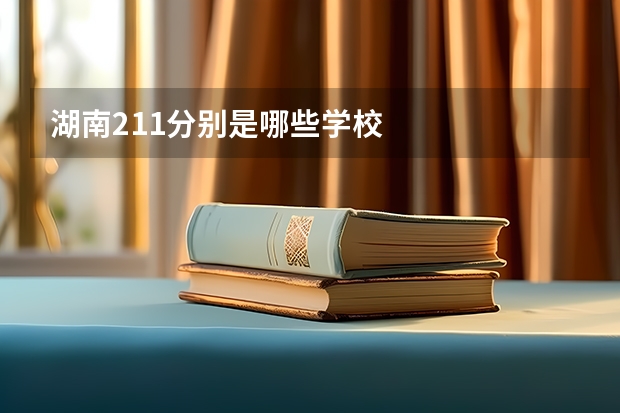 湖南211分别是哪些学校