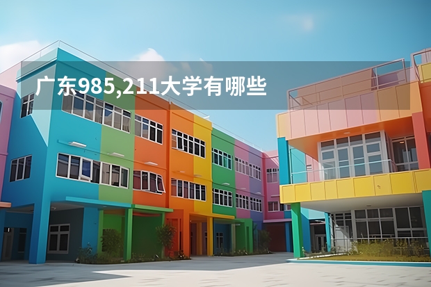 广东985,211大学有哪些