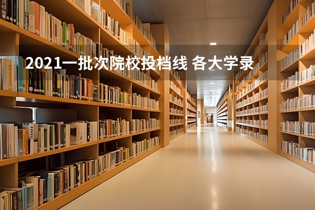 2021一批次院校投档线 各大学录取分数线一览表