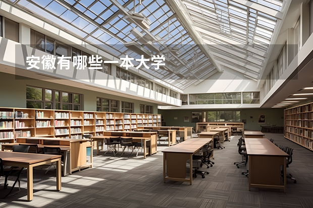 安徽有哪些一本大学