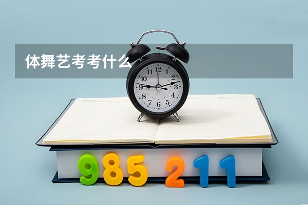 体舞艺考考什么