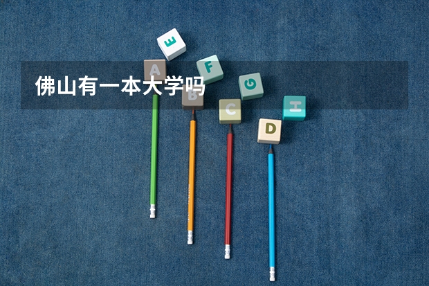 佛山有一本大学吗