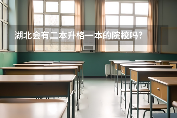 湖北会有二本升格一本的院校吗?