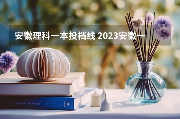 安徽理科一本投档线 2023安徽一本各高校投档线