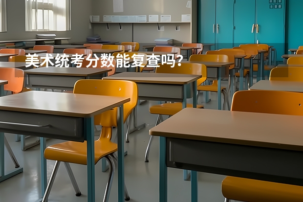 美术统考分数能复查吗?