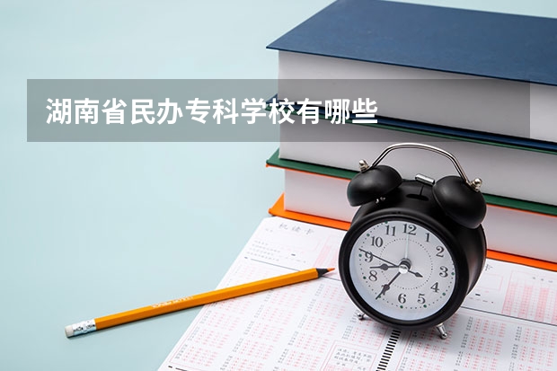 湖南省民办专科学校有哪些