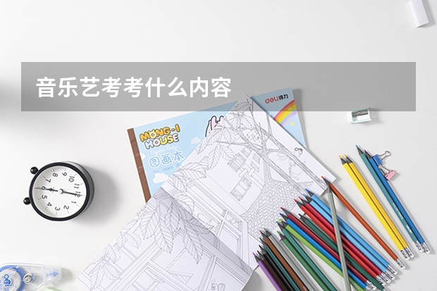 音乐艺考考什么内容