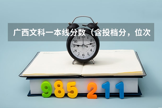广西文科一本线分数(含投档分,位次表)(广西文科二本分数线)