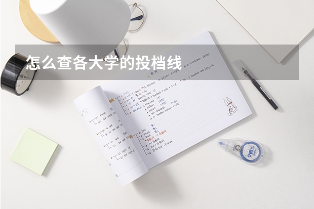 怎么查各大学的投档线
