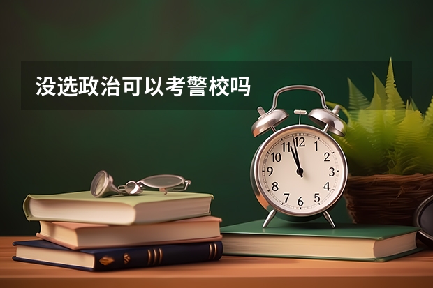 没选政治可以考警校吗