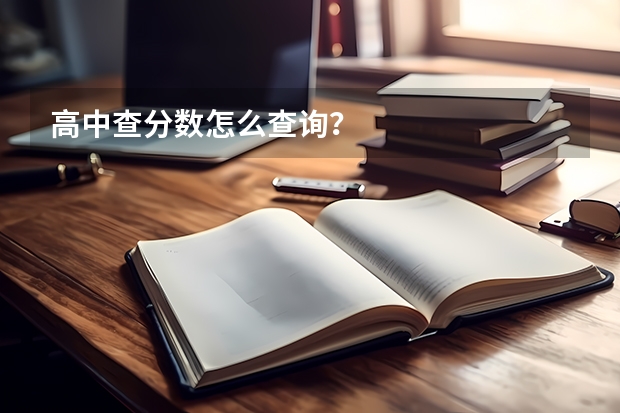 高中查分数怎么查询？