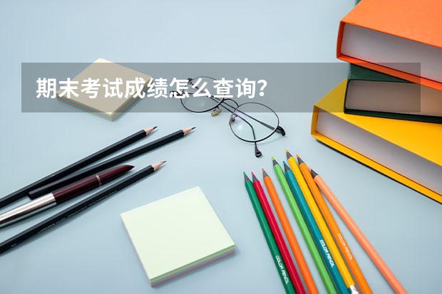 期末考试成绩怎么查询?