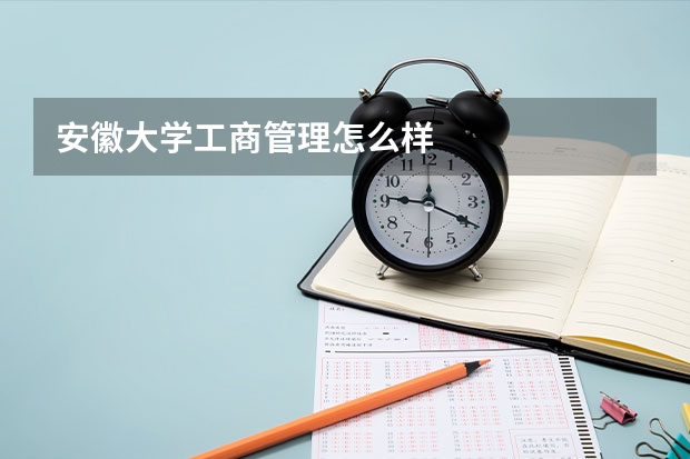 安徽大学工商管理怎么样