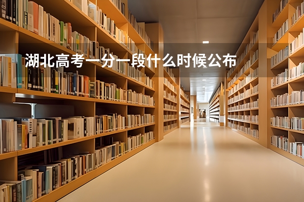 湖北高考一分一段什么时候公布