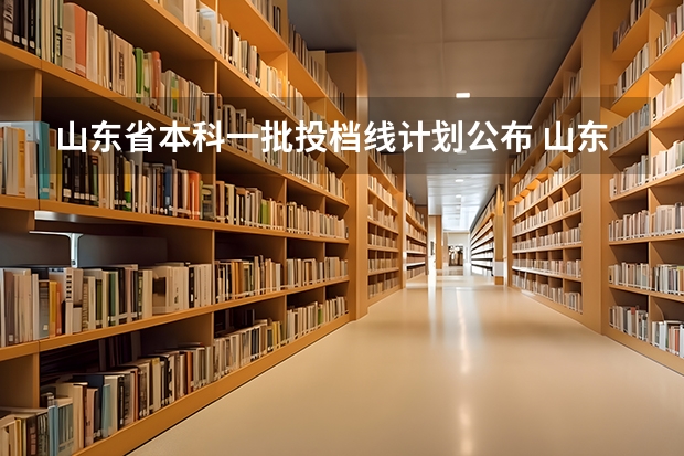 山东省本科一批投档线计划公布 山东各大学录取分数线2023