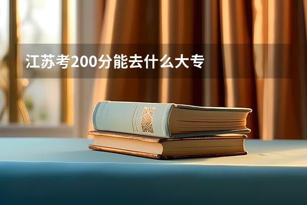 江苏考200分能去什么大专