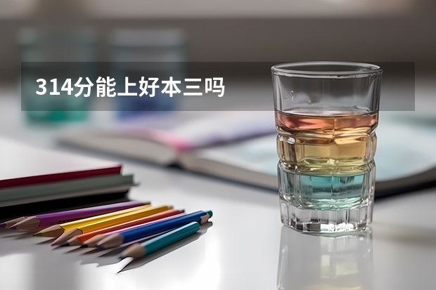 314分能上好本三吗