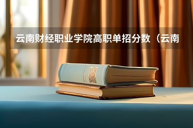 云南财经职业学院高职单招分数(云南外事外语学院单招专业分数线)