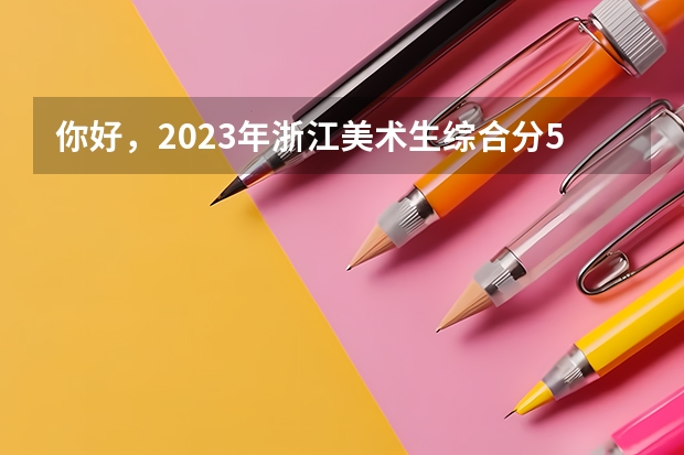 你好,2023年浙江美术生综合分510分能上本科吗?有什么本科可上?