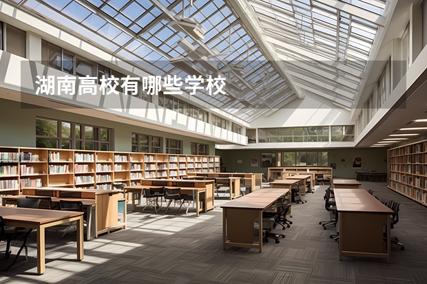 湖南高校有哪些学校