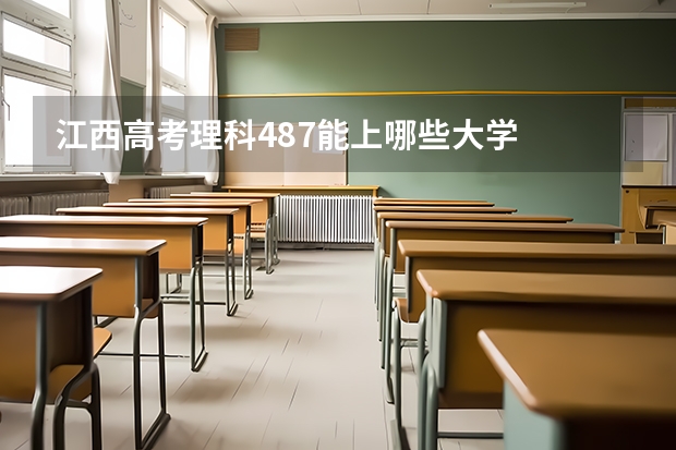 江西高考理科487能上哪些大学