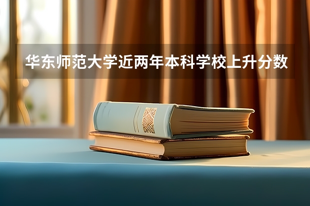 华东师范大学近两年本科学校上升分数情况参考