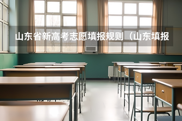山东省新高考志愿填报规则(山东填报高考志愿的方法与步骤)