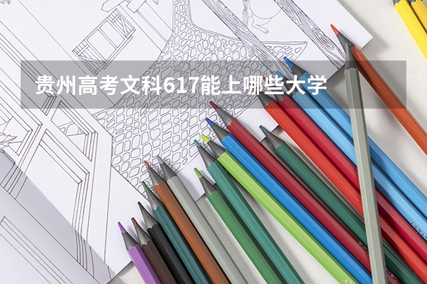 贵州高考文科617能上哪些大学