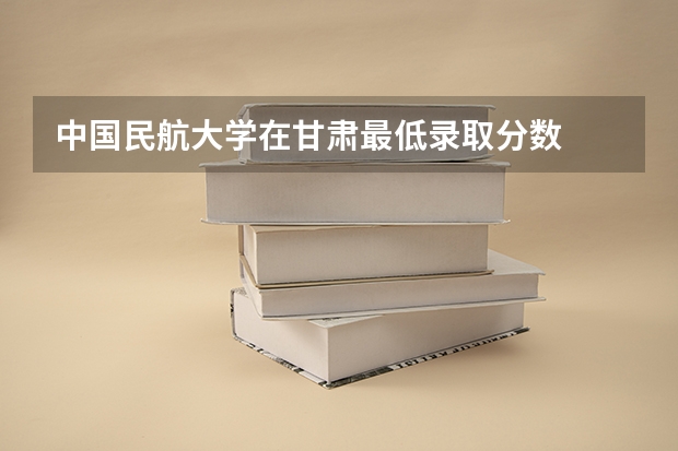 中国民航大学在甘肃最低录取分数
