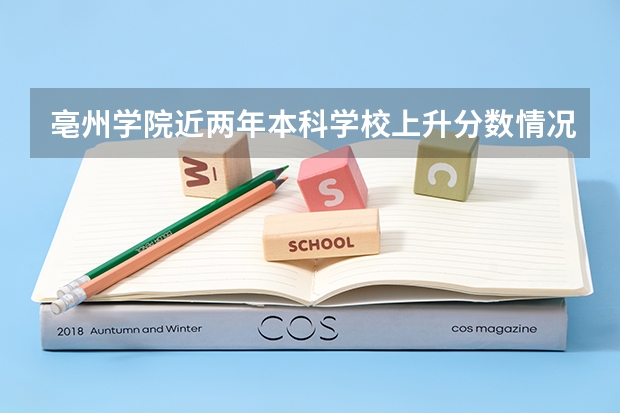 亳州学院近两年本科学校上升分数情况参考