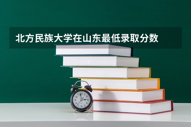 北方民族大学在山东最低录取分数