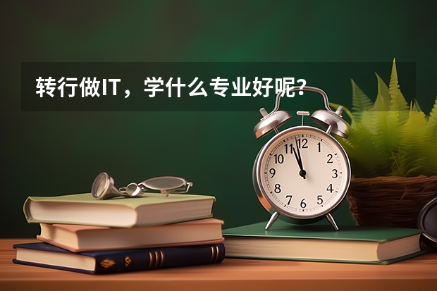 转行做IT,学什么专业好呢?