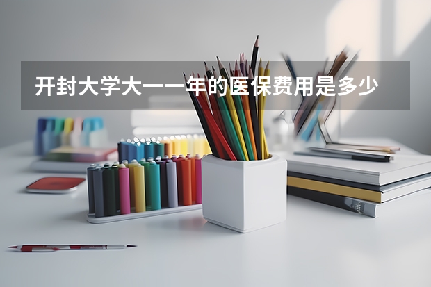 开封大学大一一年的医保费用是多少