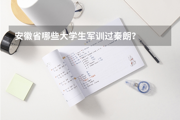 安徽省哪些大学生军训过秦朗？