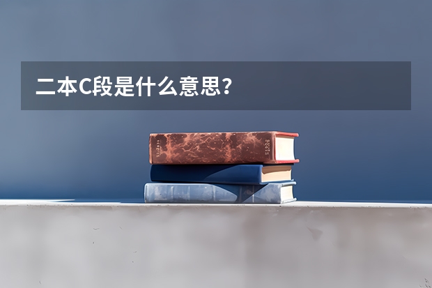 二本C段是什么意思?