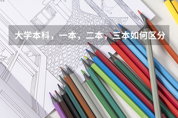 大学本科,一本,二本,三本如何区分