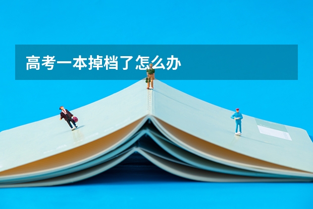 高考一本掉档了怎么办