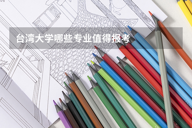 台湾大学哪些专业值得报考