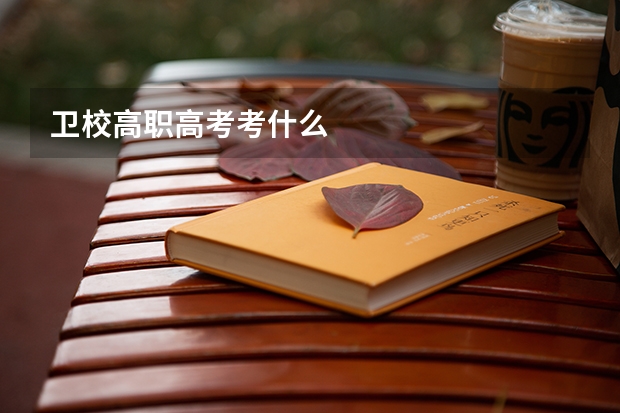 卫校高职高考考什么
