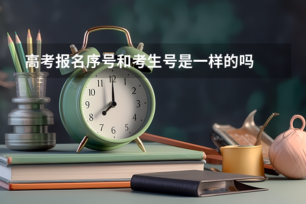 高考报名序号和考生号是一样的吗