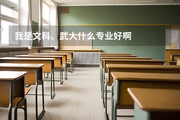 我是文科、武大什么专业好啊