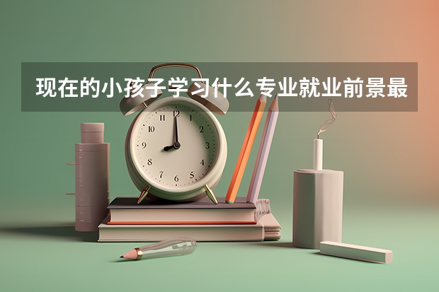 现在的小孩子学习什么专业就业前景最好