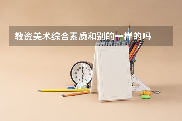 教资美术综合素质和别的一样的吗